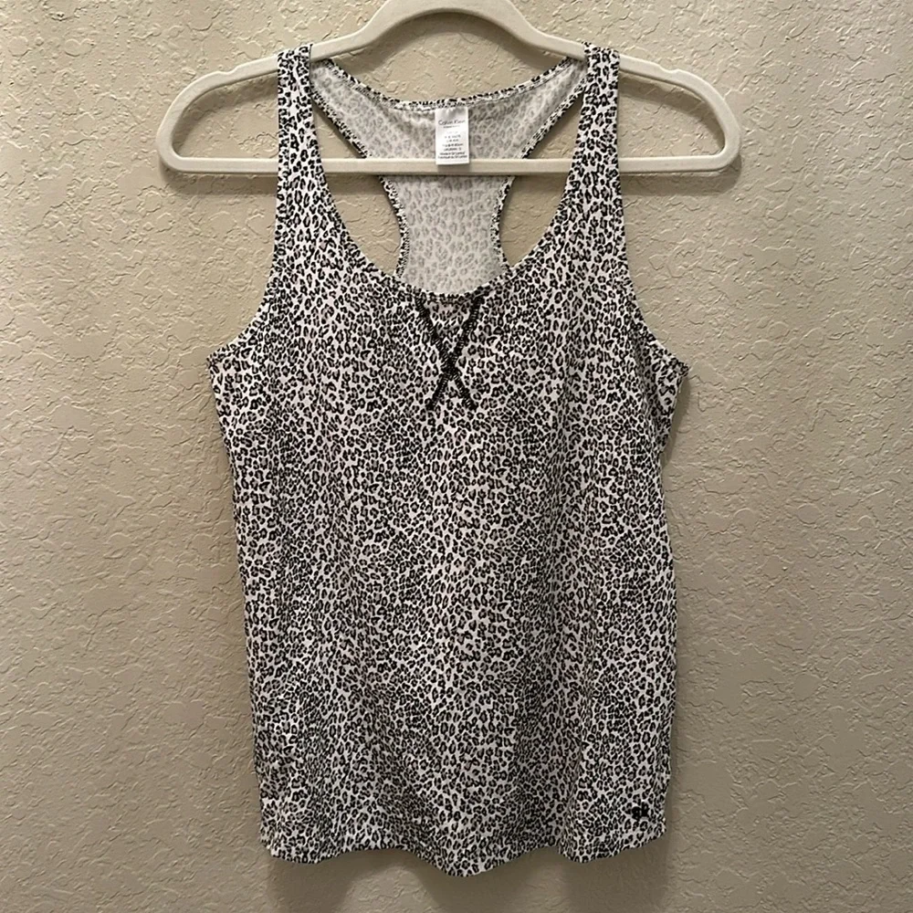 Calvin Klein cheetah print pajama tank